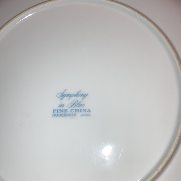 Symphony in Blue dinner Plate - Picture 3 of 3